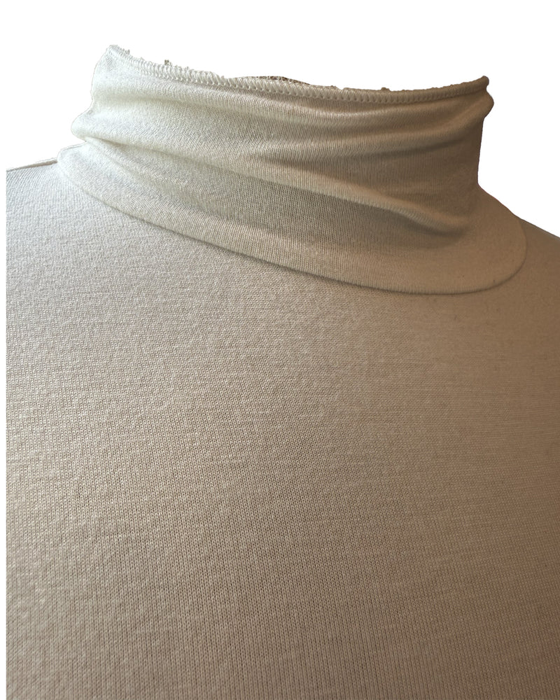 Majestic Filatures Soft Touch Long Sleeve Mock Neck Cream shop at well heeled stowe vt