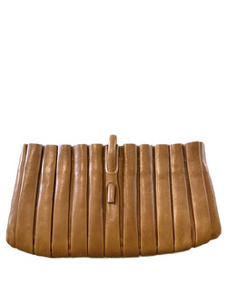 Toronto Pleated Clutch | Natural