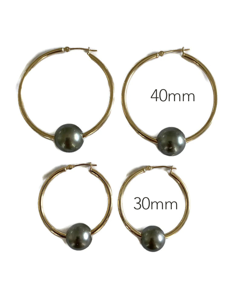 Divers Hoops 40MM Large I 14K Gold