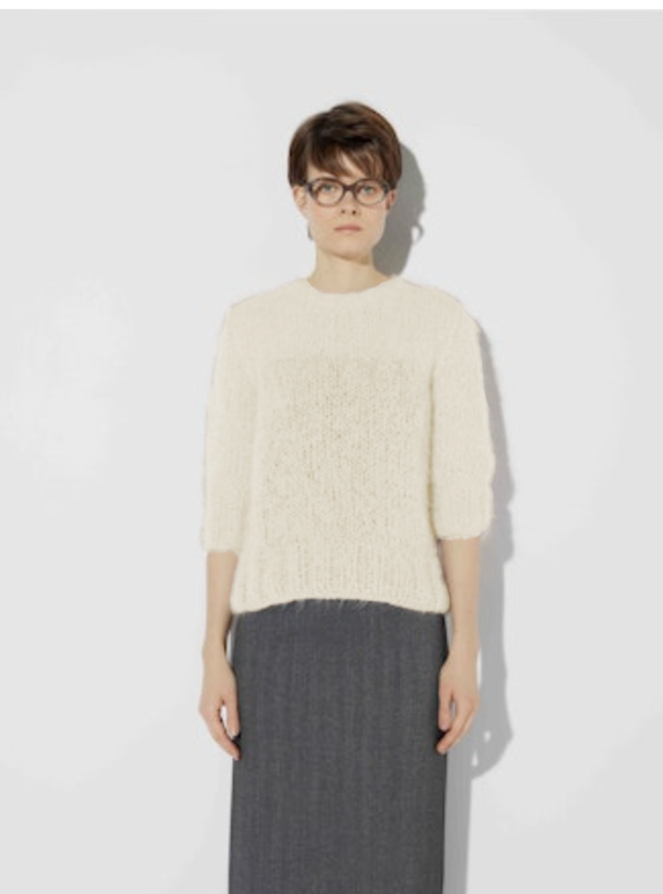 Shaggy Alpaca T-Shirt | Creme