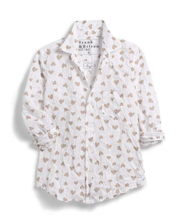 Barry Crinkle Button Down | Sand Hearts
