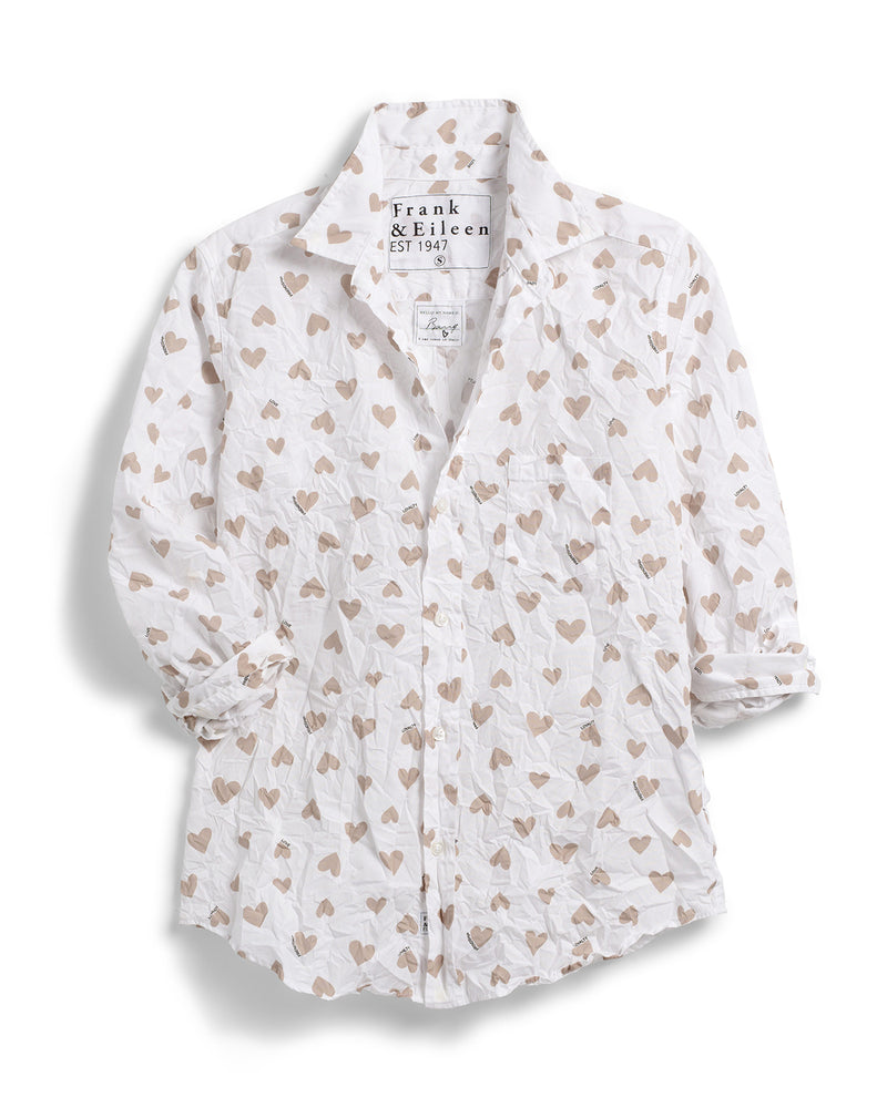 Barry Crinkle Button Down | Sand Hearts