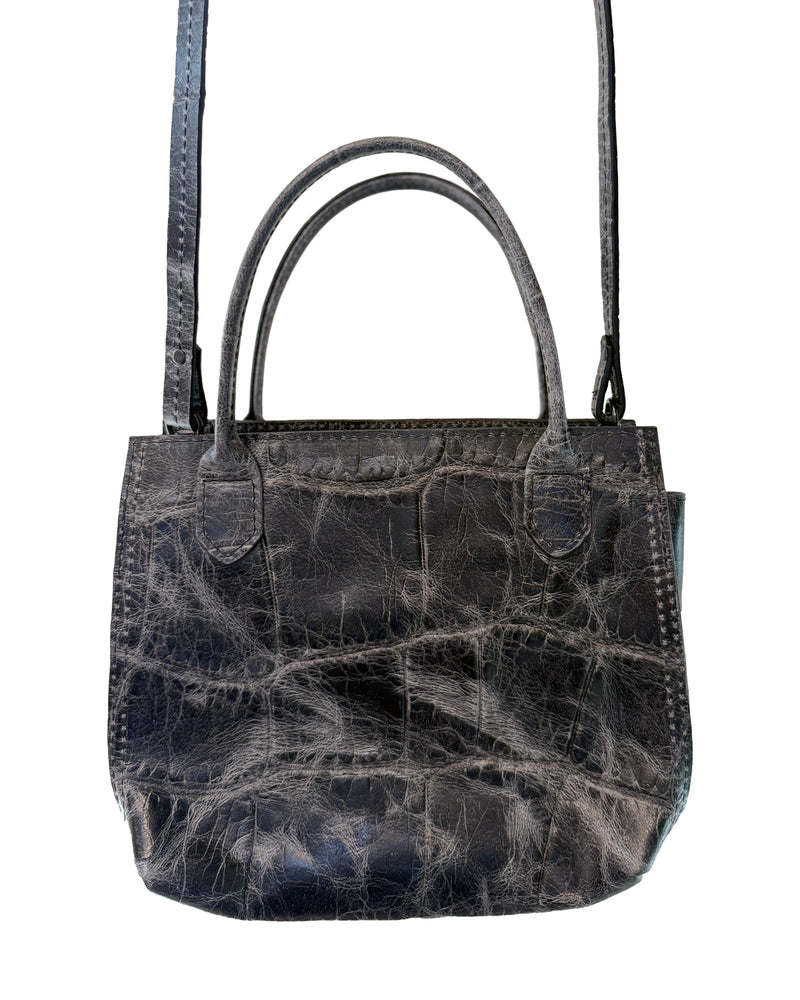 Mini Daybag | Vintage Storm Embossed Jumbo Gator