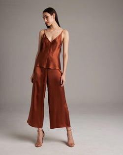 Silk Culotte | Rust