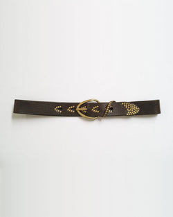 Inn Studded Belt | Brown Brass