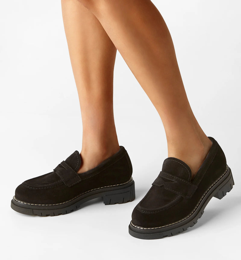 Sherpa lined loafers discount