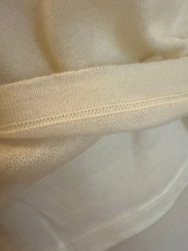 Extrafine Double Layer Cashmere L/S Crewneck | Milk