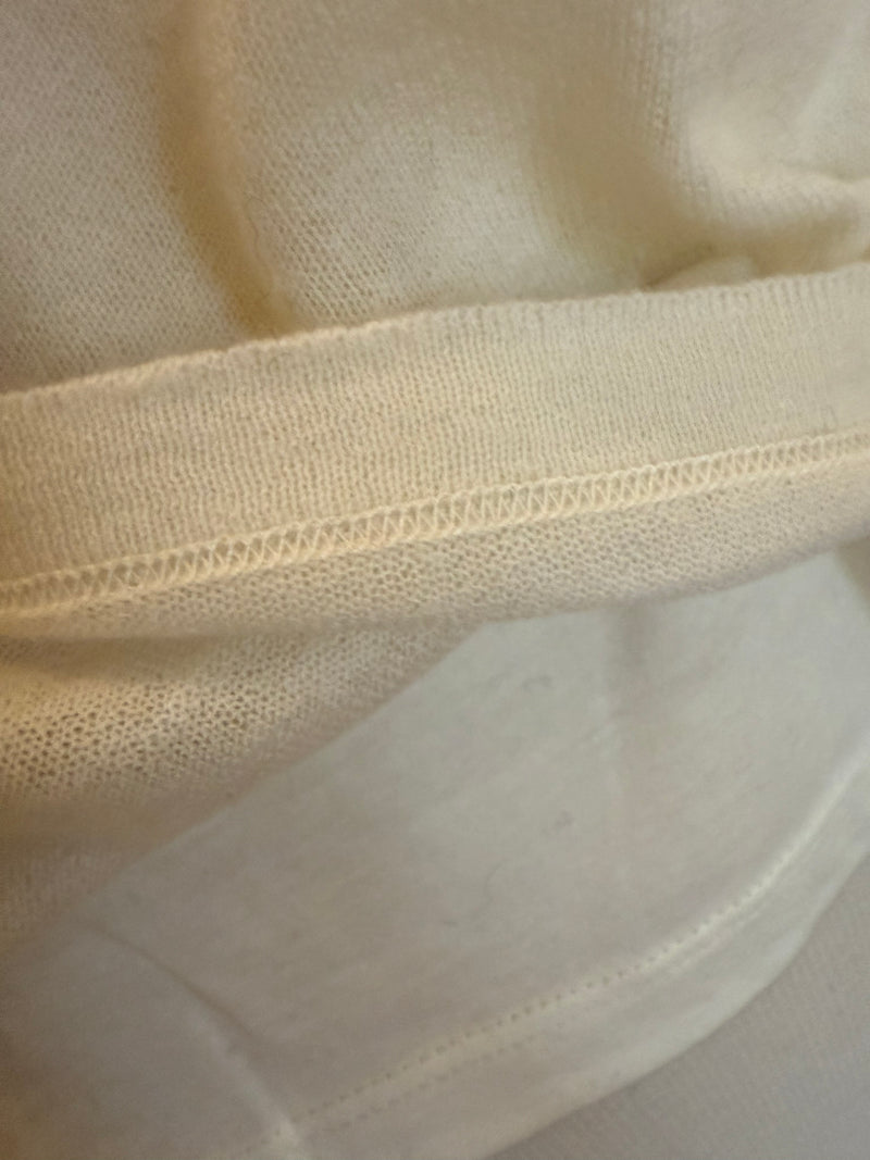 Extrafine Double Layer Cashmere L/S Crewneck | Milk