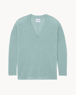 Elena V Neck | Celadon Green