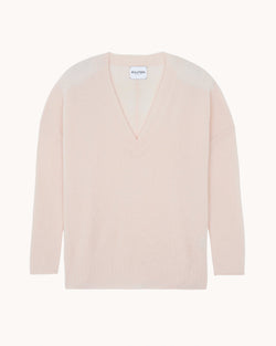 Elena V Neck | Powder Rose