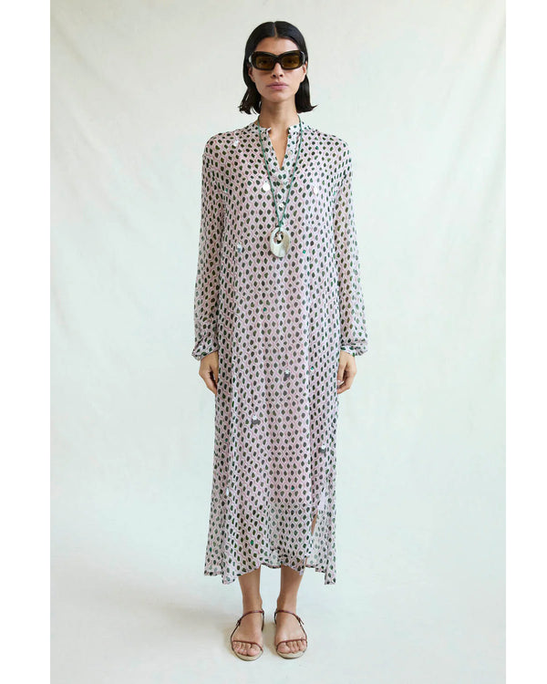 Eloise Silk Sequin Dress | Green