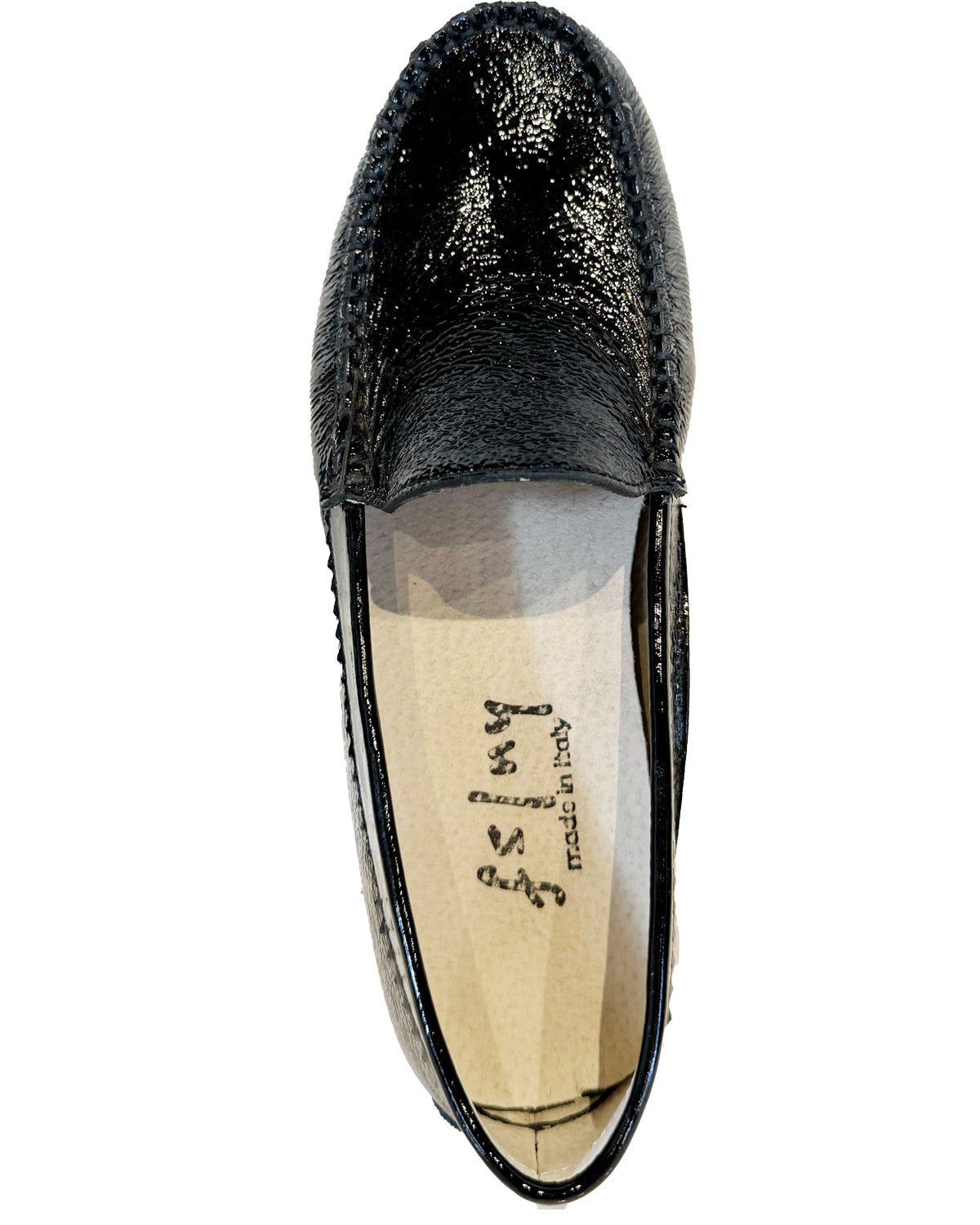 French Sole ヘビ柄フラットシューズ41 Wave - Beige Leather – French Sole