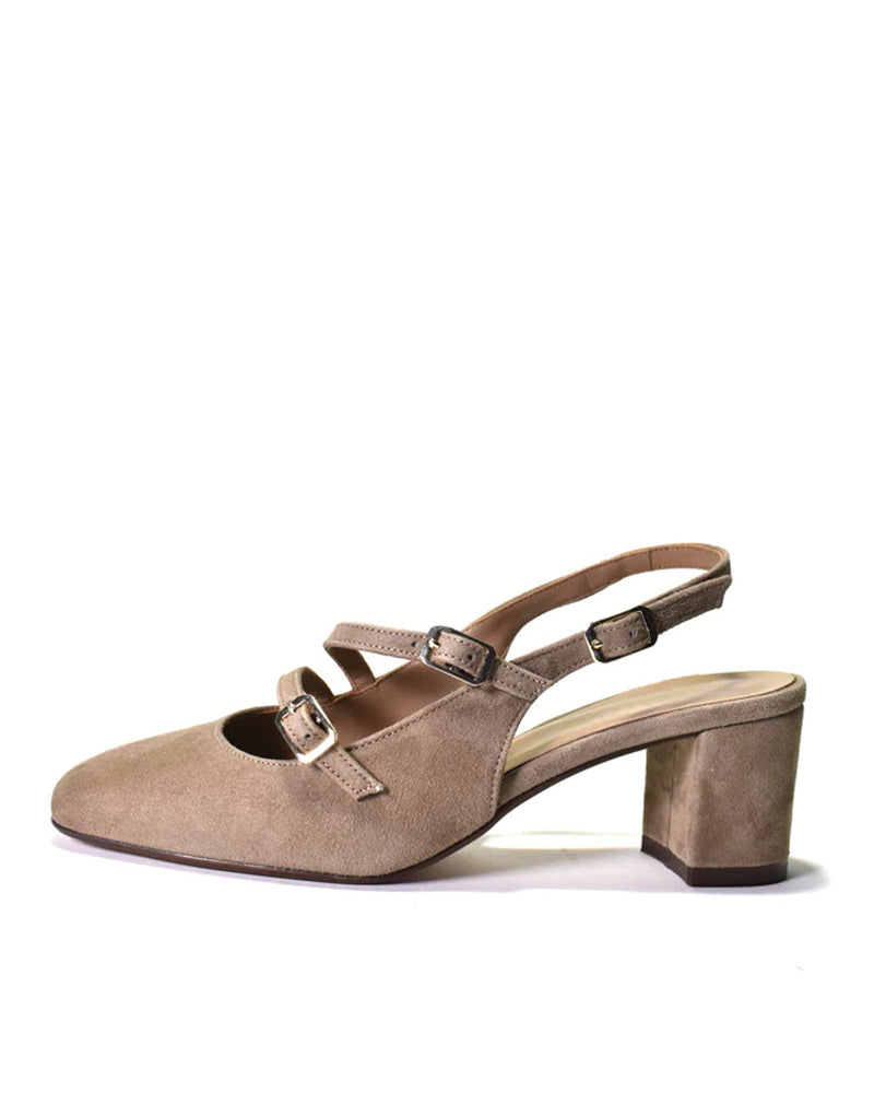 Gavin Sling Back Pump - Fango Suede