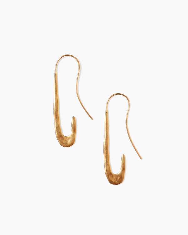 Gold Gala Crescent Earring