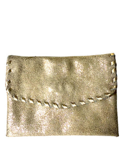 Studio Caleidoscope Josie Coin Pouch  Gold with stich detail