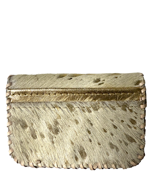 Studio Caleidoscope Neo Card/Coin Pouch in Gold at well heeled stowe vt