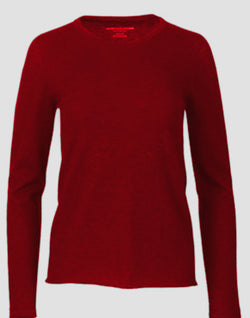 Long Sleeve Cashmere Crew Neck | Grenat
