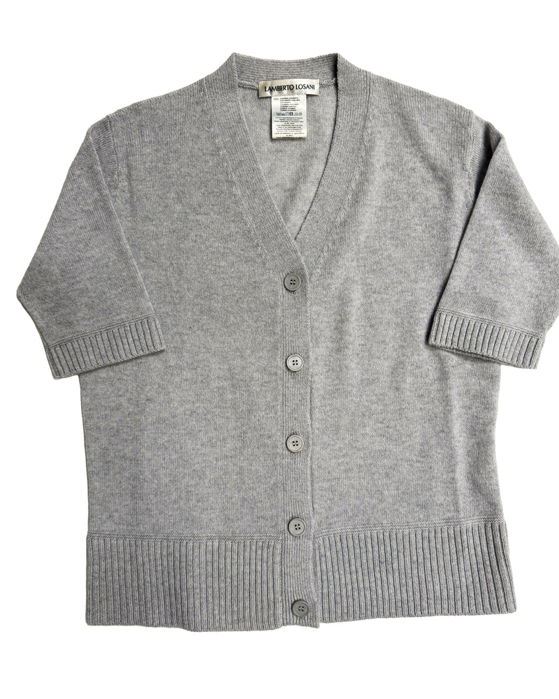 Cardigan Half Sleeve | Light Grey