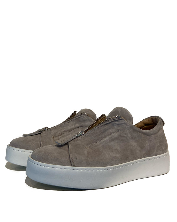 Zipper Sneaker | Warm Grey