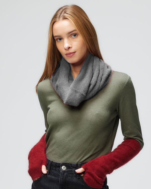 Ultra Soft Infinity Scarf Gris Chine