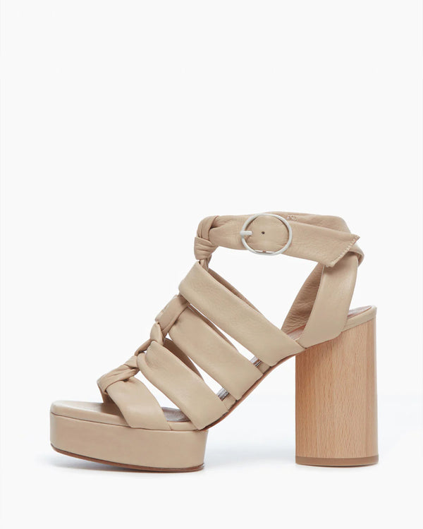 April Platform Strappy | Latte