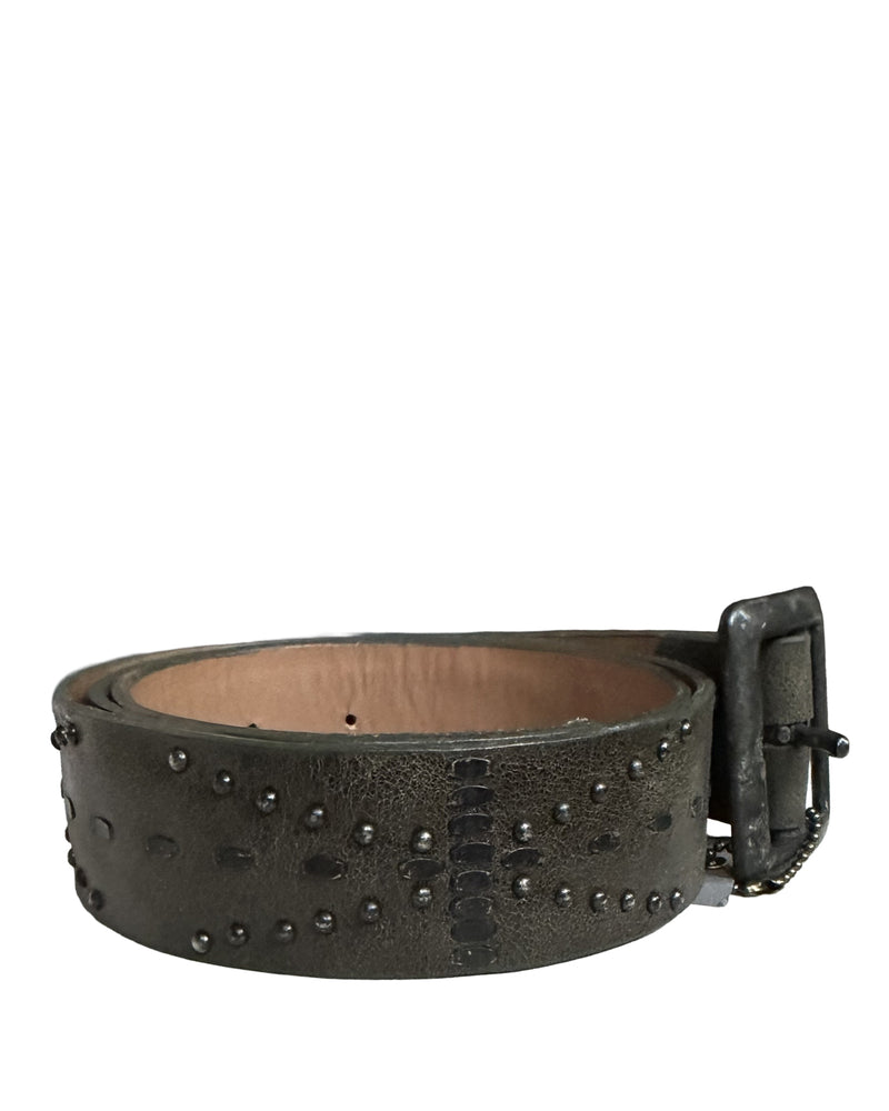 Calleen Cordero Ige 1.5" Belt Dark Olive shop at well heeled boutique