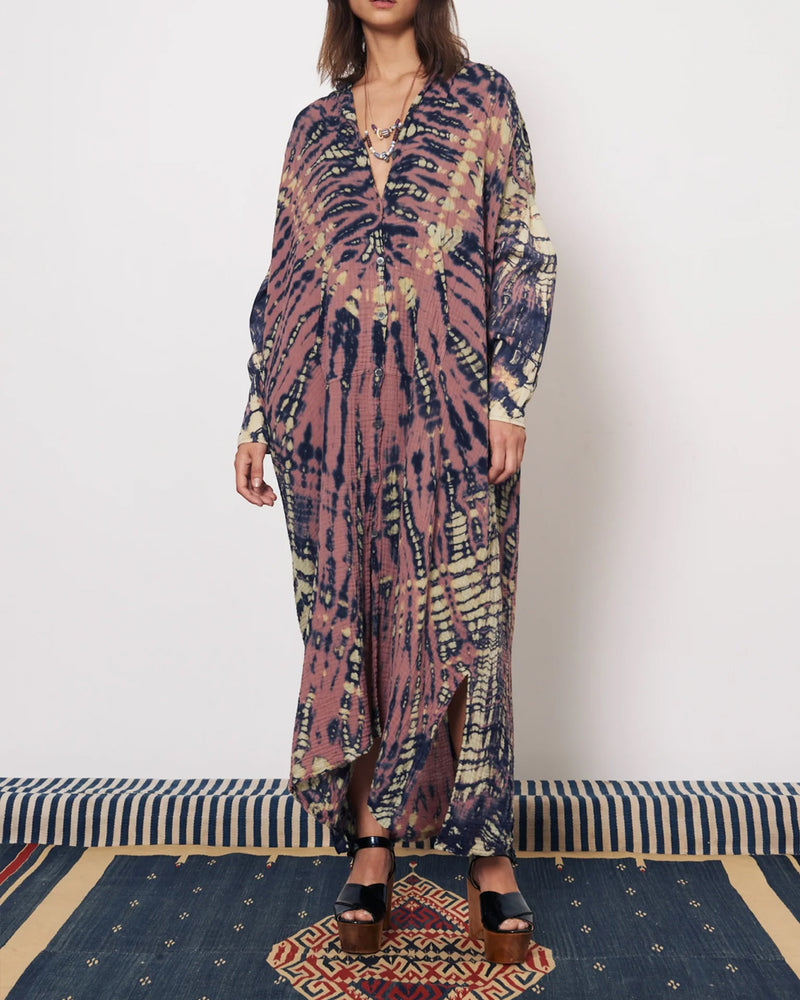 Caftan Shirt Duster | Jasper Navy
