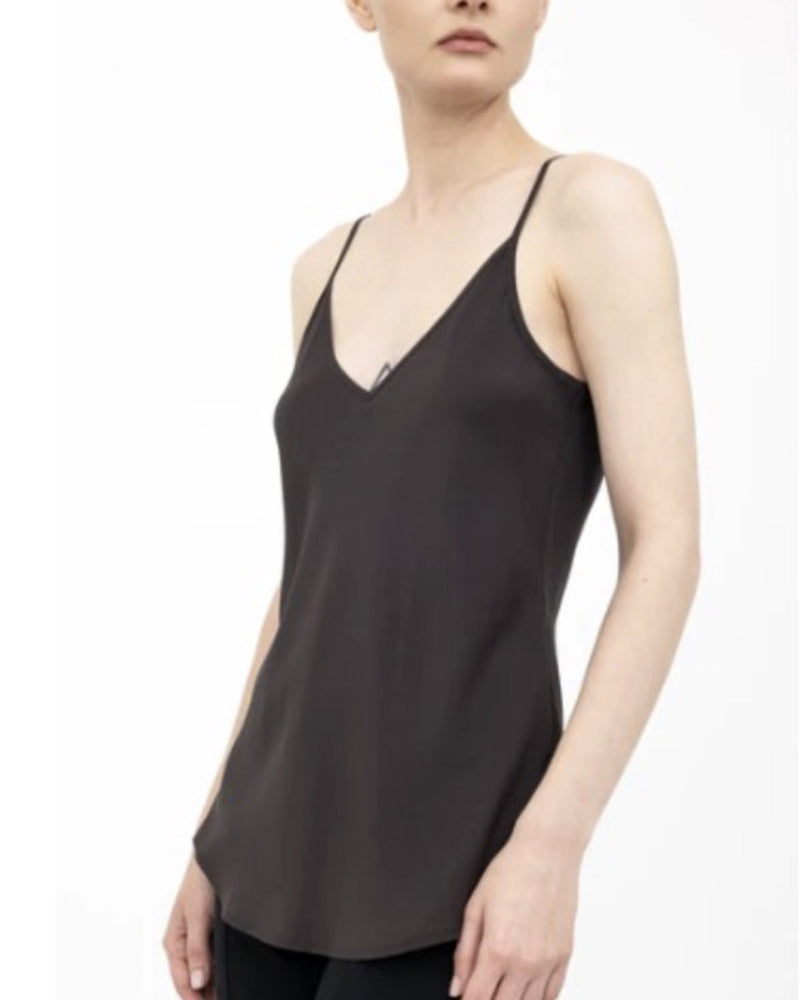 Elaine Kim Henrietta Silk Bias Camisole Java shop at well heeled