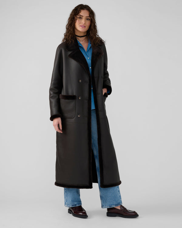 Whitney Maxi Coat | Espresso