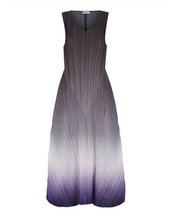 Alquema Long Estrella Dress gradient black white and purple shop at well heeled