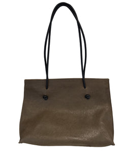 Slim Shoulder Bag | Khaki Italian Lamb