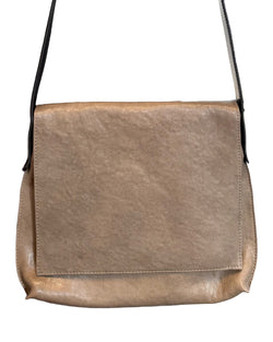 Mini Messenger | Khaki Italian Lamb