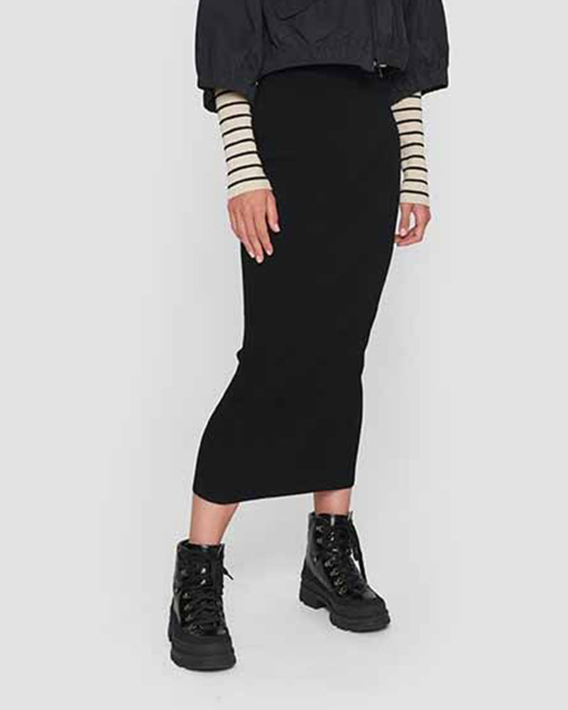 Knit Skirt in Black