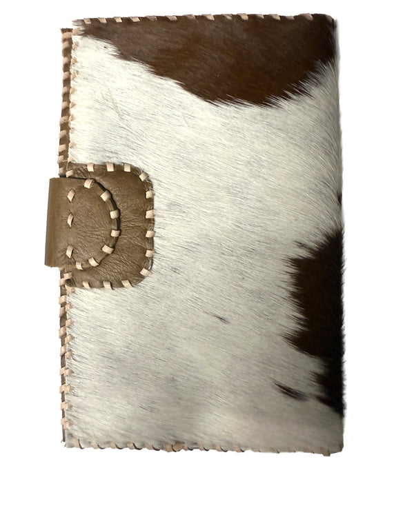 Studio Caleidoscope Lao Passport Wallet in Brown Cowprint at well heeled