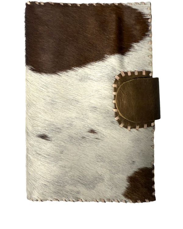 Studio Caleidoscope Lao Passport Wallet in Brown Cowprint at well heeled