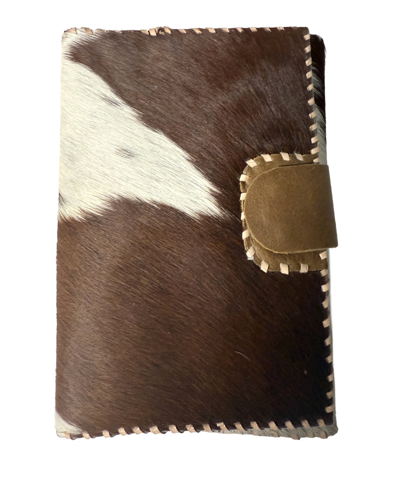 Studio Caleidoscope Lao Passport Wallet in Brown Cowprint at well heeled stowe vt