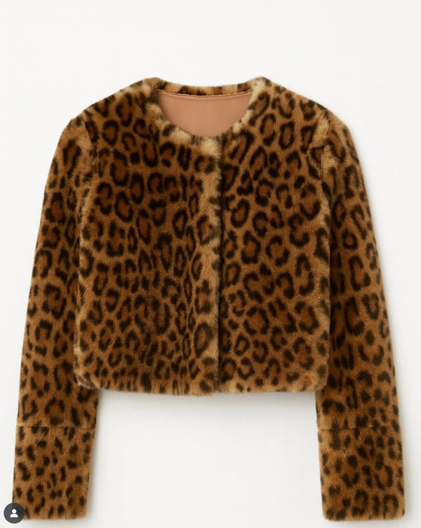 Lea Bolero Jacket | Leopard