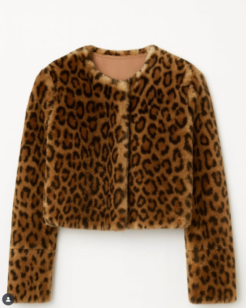 Lea Bolero Jacket | Leopard