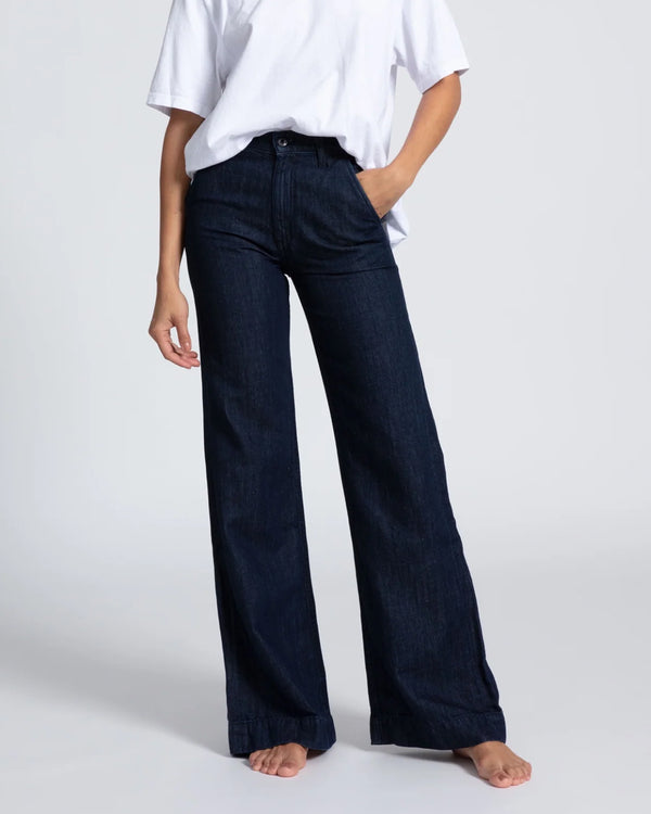Denim Trouser I Indigo Linen
