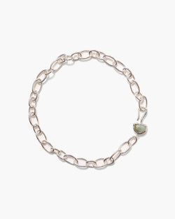 Aquamarine Luna Chain Necklace
