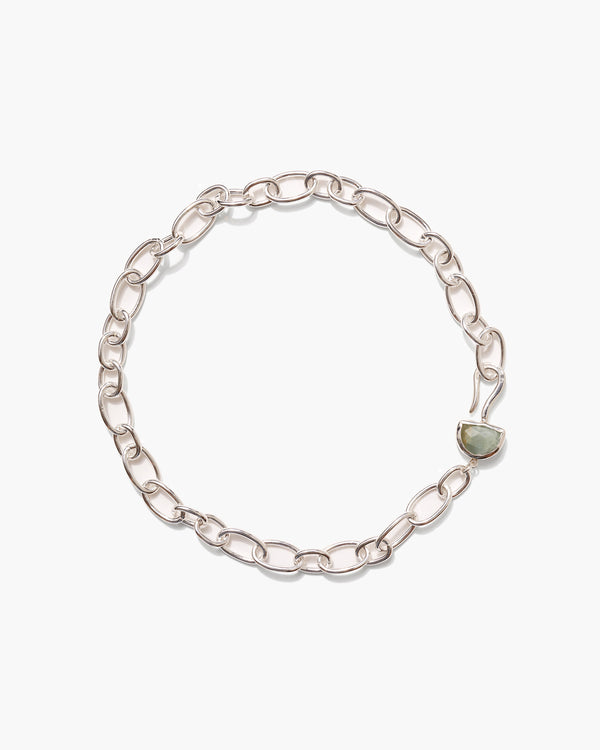 Aquamarine Luna Chain Necklace