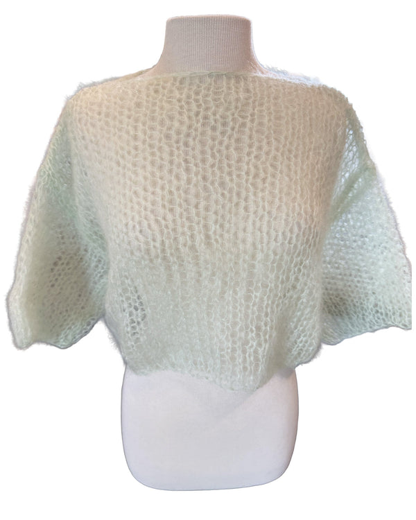 Mohair T-Shirt Light | Water Green