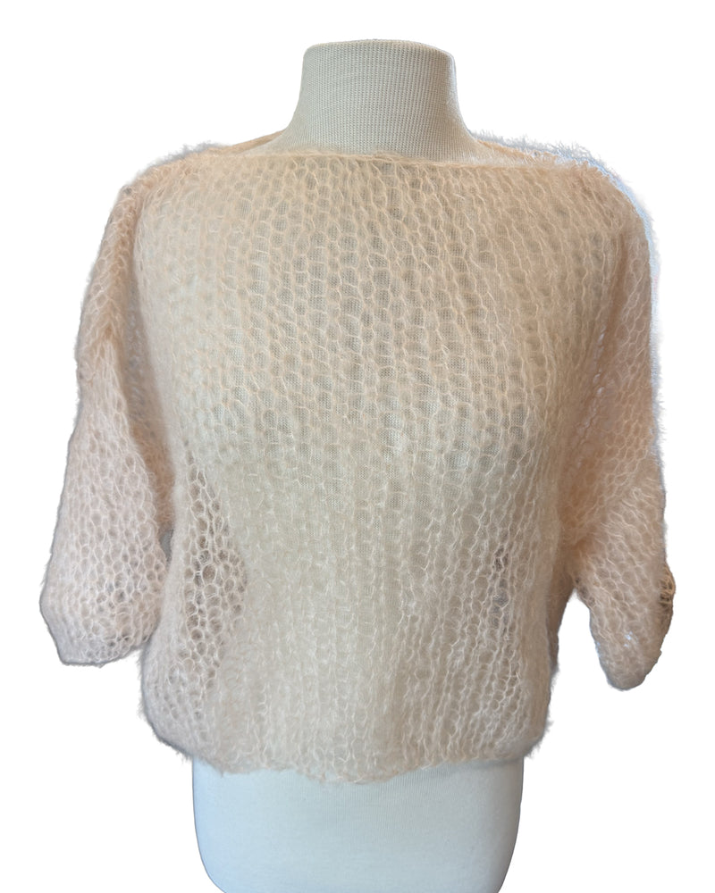 Mohair T-Shirt Light | Soft Apricot