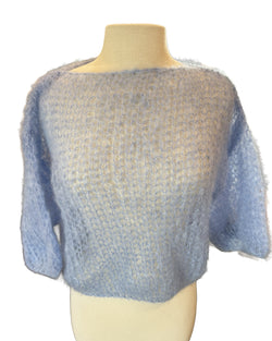 Mohair T-Shirt Light | Soft Blue