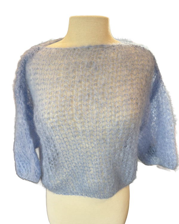Mohair T-Shirt Light | Soft Blue