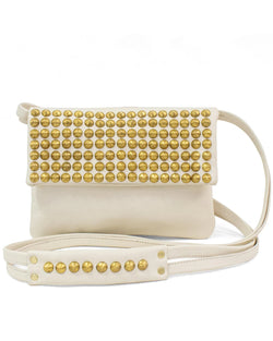 Marni Tosa Messenger | White with Brass