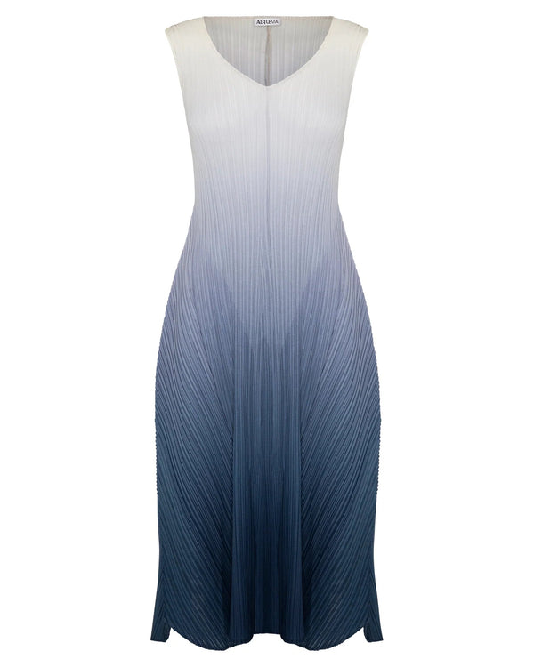 Long Estrella Dress | Marshmellow to Indigo