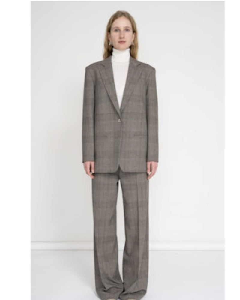 Mercedes Blazer | Checkered Grey