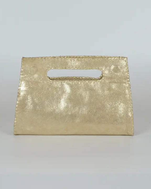 Studio Caleidoscope Mia Clutch gold shop at well heeled stowe vermont