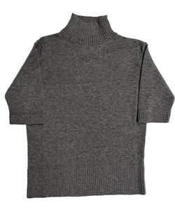 Mockneck Half Sleeve | Iron Grey
